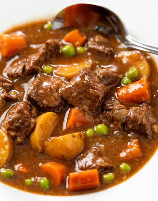 Slow-Cooked Beef Stew with a Fruity Twist