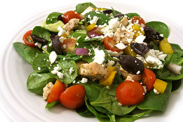 Quick and Healthy Spinach Salad with Grilled Chicken