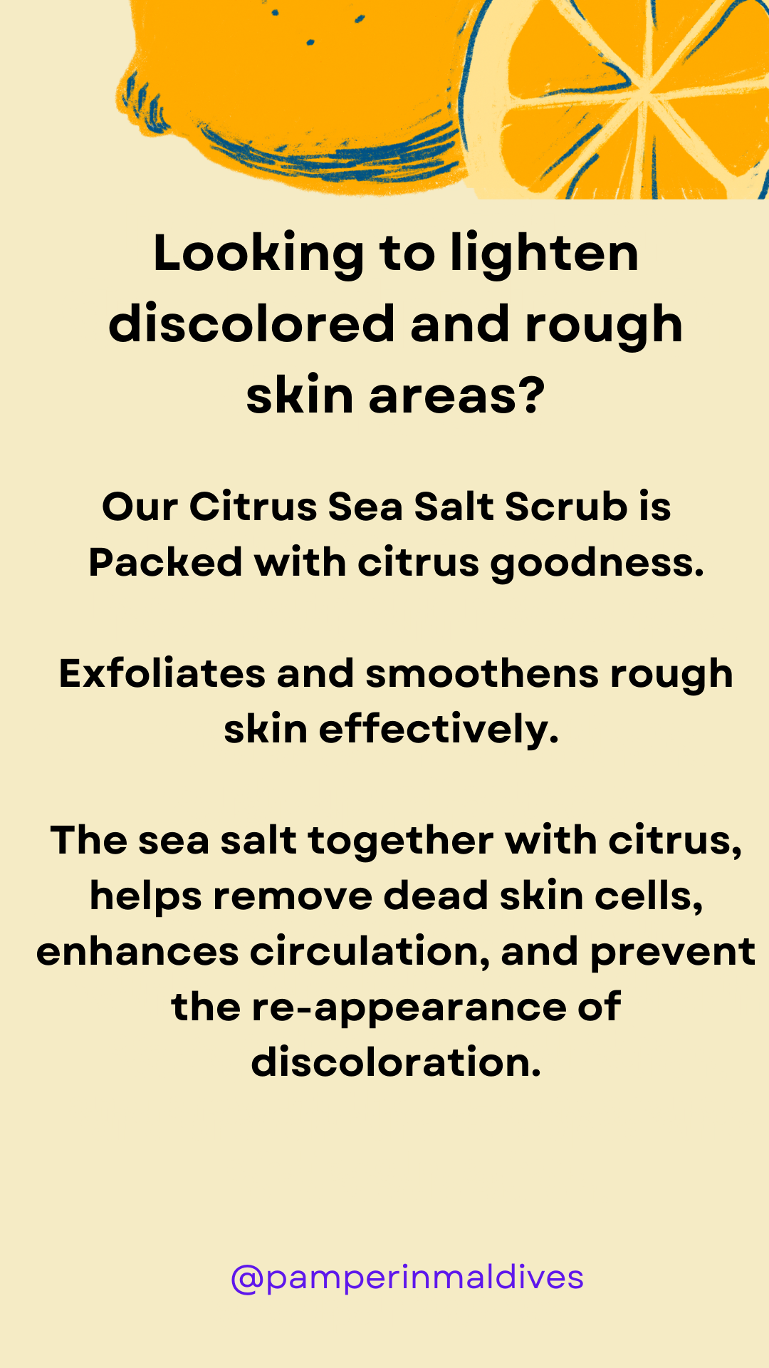 Organic Citrus Sea Salt Body Scrub