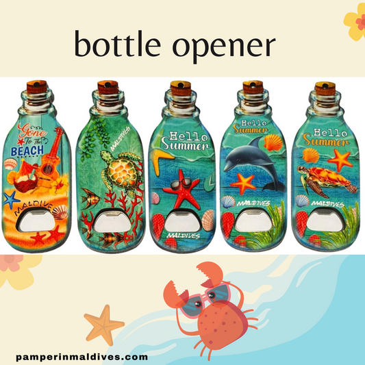 Maldives-inspired bottle openers (set o 5)